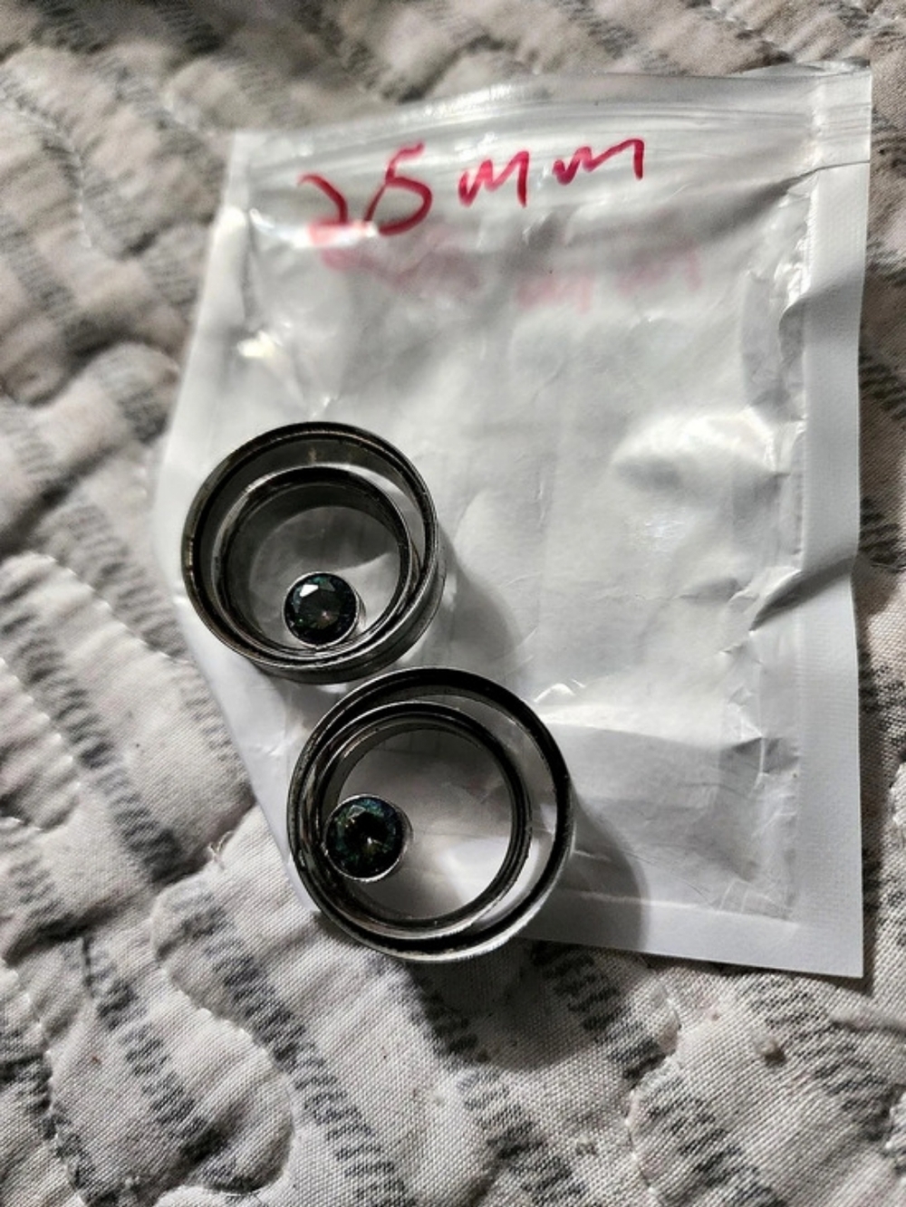 Black Circular Earrings
